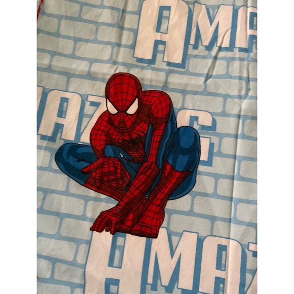 Marvel Kids Amazing Spider-Man 2 Twin Flat Sheet Cutter Blue & Red - Picture 10 of 15